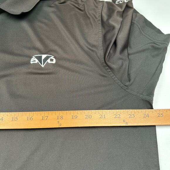 Peter Millar Summer Comfort Polo Shirt Mens Large Black Golf Performance Casual - Picture 9 of 12